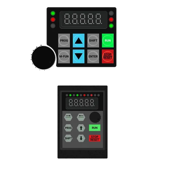 Control Panel. Production control panel and control of computer devices. Touchpad. Vector graphics . Vector illustration