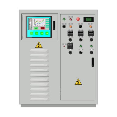 Control Panel. Production control panel and control of computer devices. Touchpad. Vector graphics . Vector illustration