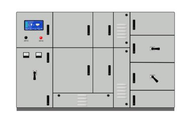Control Panel. Production control panel and control of computer devices. Touchpad. . Vector illustration