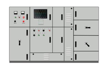 Control Panel. Production control panel and control of computer devices. Touchpad. . Vector illustration