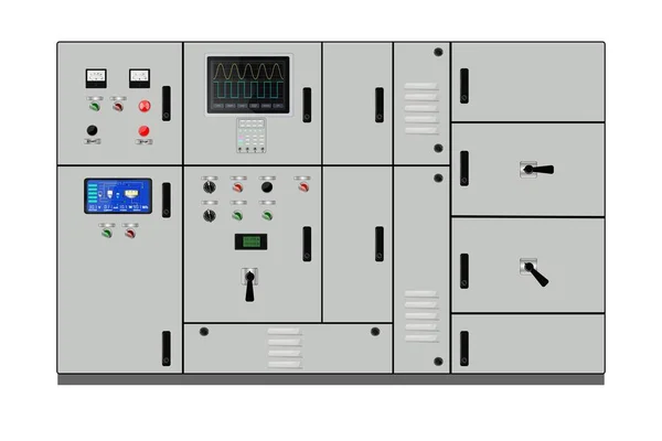 控制面板 生产控制面板和控制电脑设备 触摸板 是的矢量说明 — 图库矢量图片