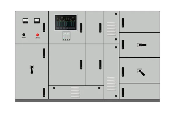 Control Panel Production Control Panel Control Computer Devices Touchpad Vector — Stok Vektör