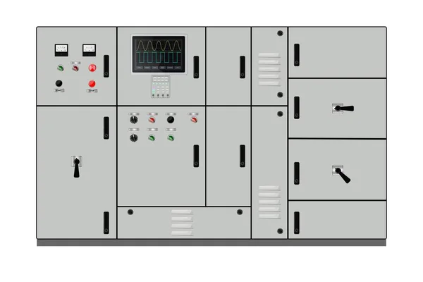Control Panel Production Control Panel Control Computer Devices Touchpad Vector Illustrazione Stock