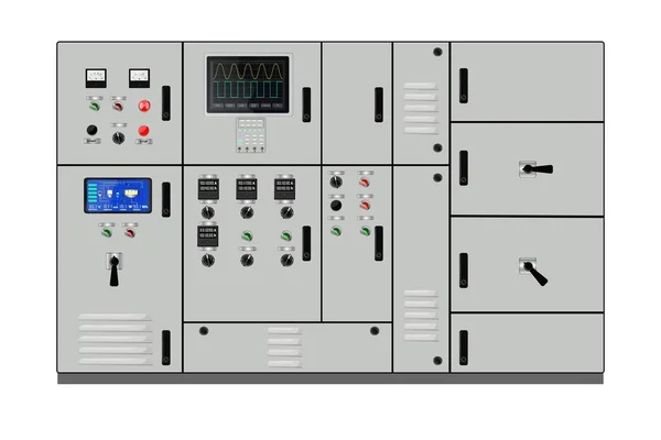Panel Control Panel Control Producción Control Dispositivos Informáticos Touchpad Ilustración — Archivo Imágenes Vectoriales