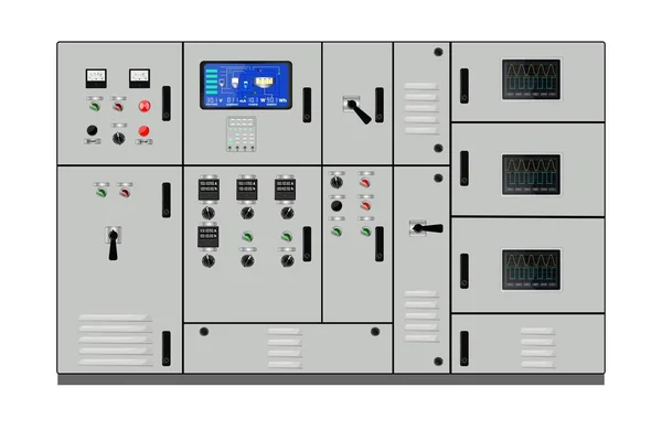控制面板 生产控制面板和控制电脑设备 触摸板 矢量说明 — 图库矢量图片