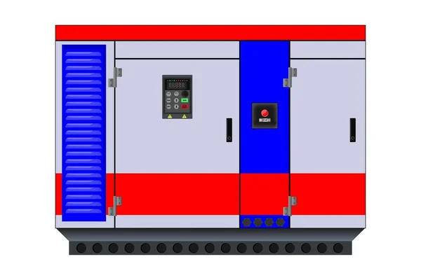 Generatore Diesel Gruppo Elettrogeno Grafica Vettoriale Illustrazione Vettoriale — Vettoriale Stock