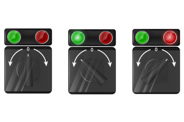 Kontrol paneli ve koruma için kamerayı değiştir. Vektör illüstrasyonu