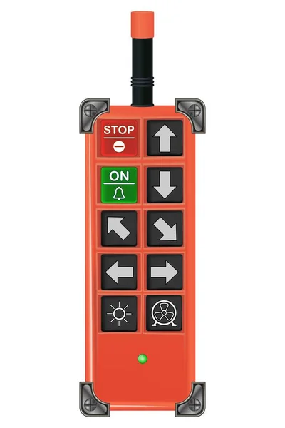 Radio Control Panel Crane Control Panel Vector Illustration — Stock Vector