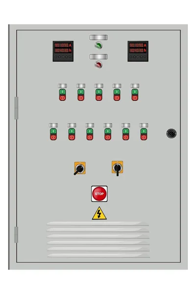 Control Panel Production Control Panel Control Computer Devices Touchpad Vector — Stockvector
