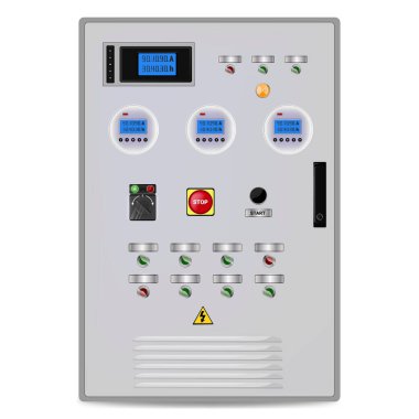 Control Panel. Production control panel and control of computer devices. Touchpad. Vector graphics . Vector illustration