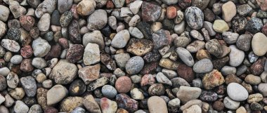 Abstract texture from stone pattern. Wide panoramic background with space for design. Web banner, website header.