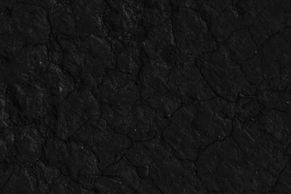 Schwarzer Hintergrund Aus Schwarzem Grund Mit Rissen Dunkle Rissige Textur — Stockfoto
