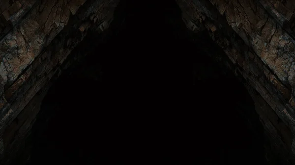 Absztrakt Fekete Háttér Sötét Szikla Textúra Oldalán Misztikus Komor Hegyi — Stock Fotó