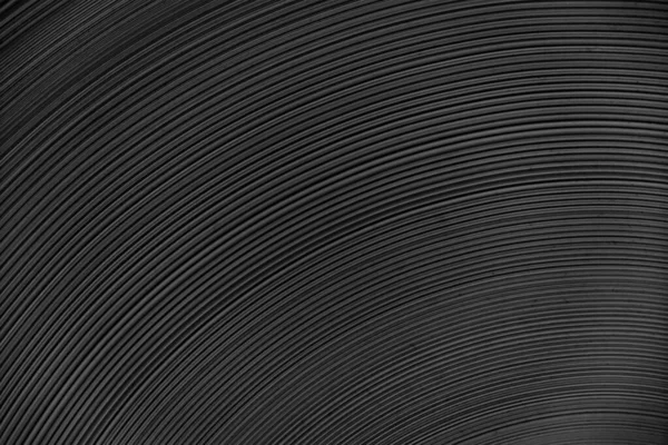 Streszczenie Czarne Tło Zakrzywionymi Liniami Tekstury — Zdjęcie stockowe