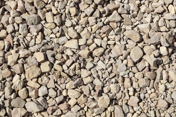 Crushed Stone Small Crushed Rock Construction Material Rock Gravel Texture — Stock Photo, Image