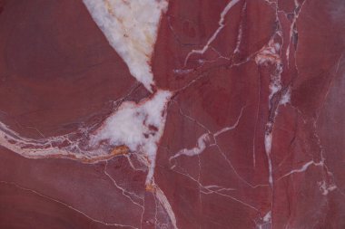 Kırmızı mermer desen yakın plan, kırmızı ve beyaz mermer duvar kağıdı arka plan dokusu.