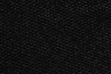 Siyah kumaş arka plan. Koyu renk kumaş dokusu yakın plan..