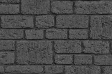 Gri tuğla duvar dokusu. Eski bir taş duvar desenli gri arkaplan.