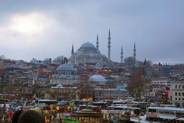 Mesquita Istambul Turquia Vista Cidade — Fotografia de Stock