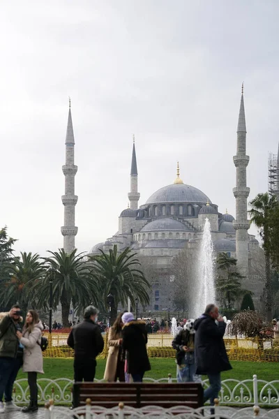 Mezquita Estambul Turquía Vista Vertical — Foto de Stock