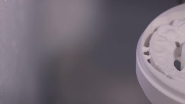 Aproape Forma Dinților Artificiali Este Realizată Mașină Frezat Dentară Cnc — Videoclip de stoc