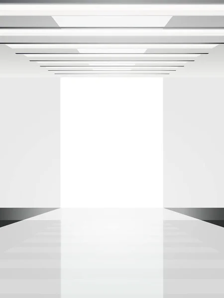 Branco Vazio Pódio Moda Pista Ilustração Vetorial —  Vetores de Stock