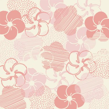 Dull color plum blossom background