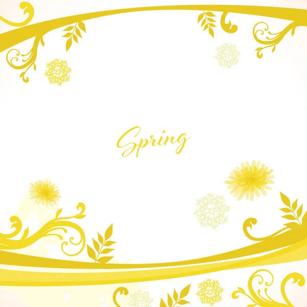 Background Material Spring Dandelion — Vetor de Stock