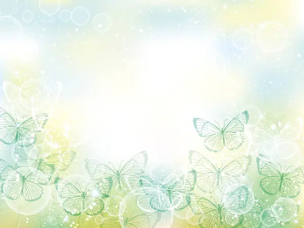 Фон Иллюстрации Танцующими Бабочками Лицензионные Стоковые Векторы