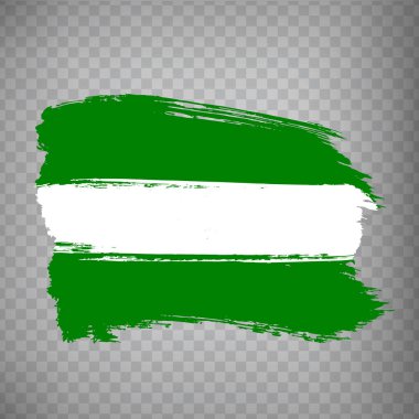 Rotterdam fırça darbeleri bayrağı. Flag Rotterdam, internet sitesi tasarımı, uygulaması ve UI için saydam bir arkaplan üzerinde Hollanda şehridir. EPS10.