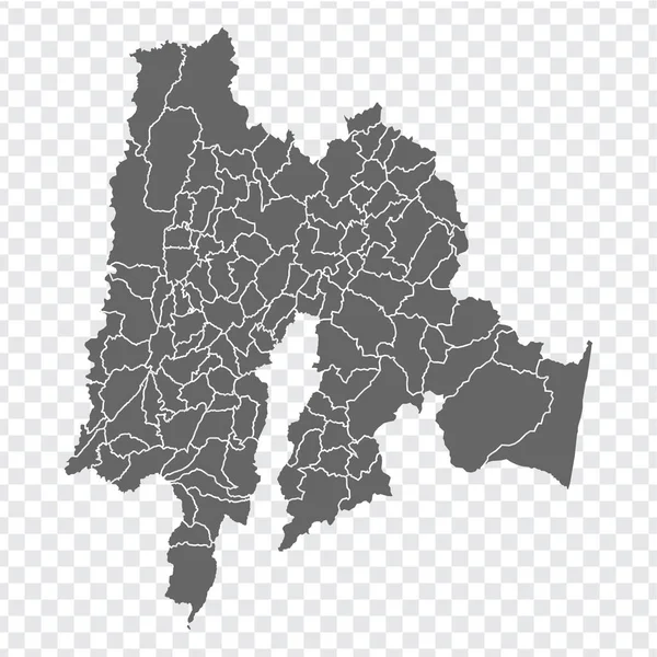 Blank Map Cundinamarca Colombia High Quality Map Cundinamarca Municipalities Transparent — Stock Vector