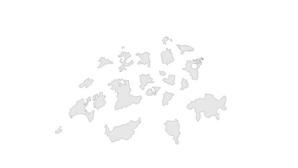 Ubicazione Cantone Zurigo Sulla Mappa Svizzera Canton Zurigo Mappa Marcatore — Video Stock