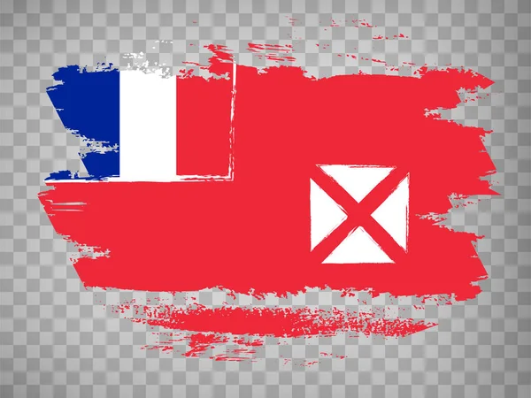 Флаг Уоллиса Футуны Флаг Wallis Futuna Прозрачном Фоне Вашего Дизайна — стоковый вектор