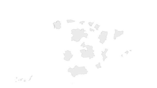 Spanya Haritasında Endülüs Yeri Endülüs Bayrak Haritası Yer Belirleyici Pimi — Stok video