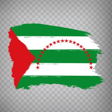 Flag Manabi Eyaleti fırça darbeleri. İnternet sitesi tasarımı, uygulaması ve UI için saydam arkaplan üzerinde Manabi Eyaleti bayrağı. Ekvador 'da. EPS10.