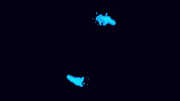 Жидкость Дымчатый Логотип Анимации Круглой Черным Экраном Вашего Логотипа Логотип — стоковое видео