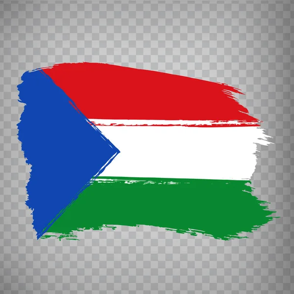 Флаг Имбабура Провинции Мазки Кистью Флаг Провинции Имбабура Прозрачном Фоне — стоковый вектор