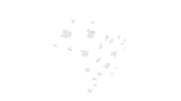 Потеря Штата Рондония Карте Бразилии Значок Местоположения Флага Рондонии Карта — стоковое видео