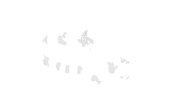 Plats British Columbia Kartan Kanada British Columbia Flagga Karta Markör — Stockvideo