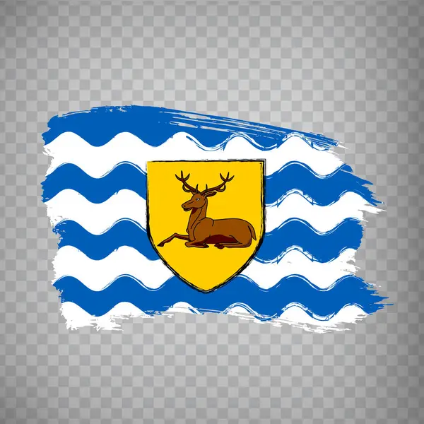 Flagge Hertfordshire Von Pinselstrichen Flagge Hertfordshire Auf Transparentem Hintergrund Für — Stockvektor