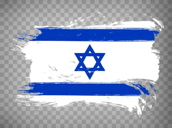 Σημαία Του Ισραήλ Πινελιά Φόντο Flag State Israel Transparent Backrgound — Διανυσματικό Αρχείο