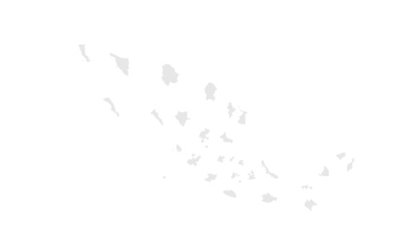 墨西哥地图上的Tabasco位置 Tabasco旗地图标识位置销的状态 显示不同部分的墨西哥地图 墨西哥各省和地区的动画地图 — 图库视频影像