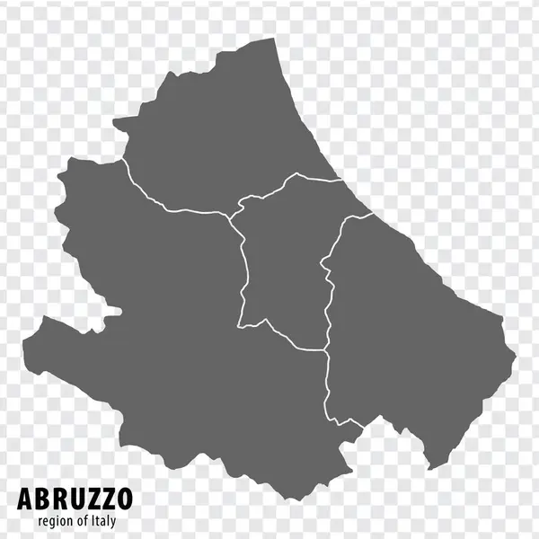 Κενός Χάρτης Αμπρούτσο Της Ιταλίας Υψηλής Ποιότητας Χάρτης Περιοχή Abruzzo Royalty Free Εικονογραφήσεις Αρχείου