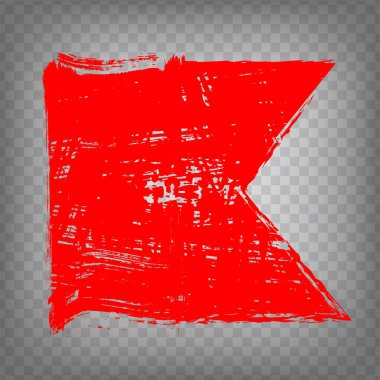 Dalgıç aşağı bayrak fırça darbesi arka planı. Denizcilik işareti bayrağı. İnternet sitenizin tasarımı, logosu, uygulaması ve UI için saydam arka planda Bravo Bayrağı sallamak. EPS10. Eski Biçim 