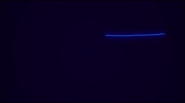 Koyu mavi üzerine Tennessee Haritası Ülke Sınırı. Neon Lights renkli animasyon geçişi. Tennessee bayrağı. Birleşik Devletler. Neon tarzı animasyon. 4k Çözünürlüğü.