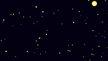 Siyah arkaplandaki altın parçacıkları. Soyut arkaplan. Parçacık Patlaması ve Yerleşimi. Animasyon altın parçacıkları. Görüntü. 4k Canlandırılmış Video