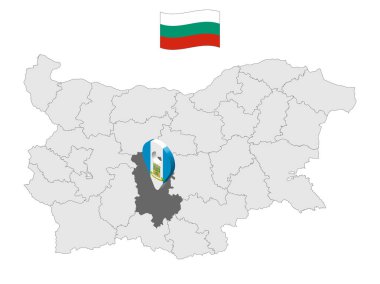 Bulgaristan haritasında Plovdiv Eyaleti yer alıyor. Plovdiv Eyaleti 'nin bayrağına benzer 3D tabela. Tasarımınız için Bulgaristan Eyaletleriyle kaliteli bir harita. EPS10.