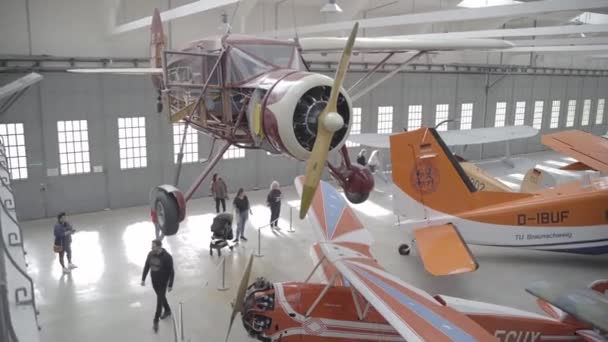 Ekim 2022 Almanya Münih Alman Müzesi Flugwerft Schleissheim Alman Uçak — Stok video
