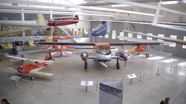 Oktober 2022 Tyskland München Deutsches Museum Flugwerft Schleissheim Tyska Flyg — Stockvideo