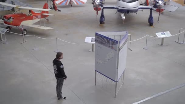 Жовтня 2022 Року Німеччина Мюнхен Deutsches Museum Flugwerft Schleissheim Німецький — стокове відео